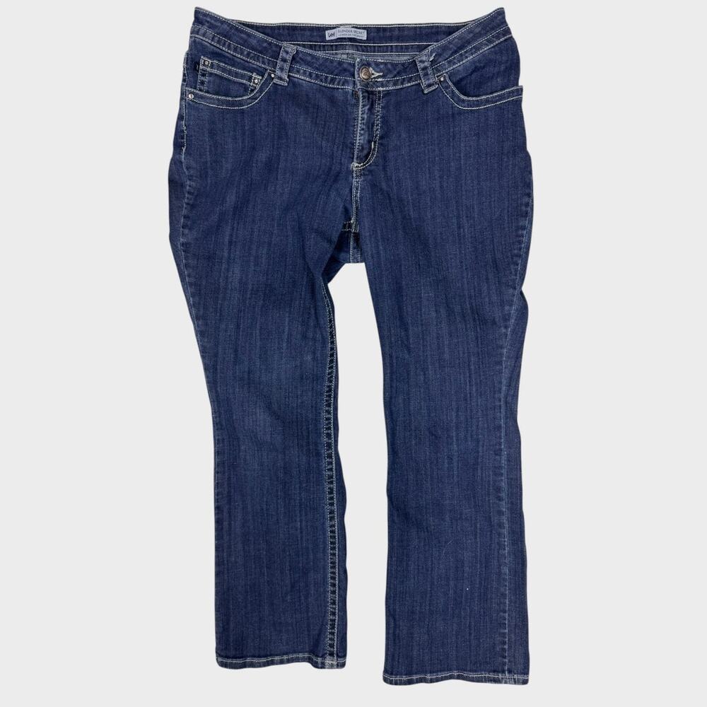 Lee Slender Secret Lower on the Waist 16 Womens Blue Denim Jeans